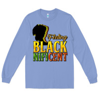 Colony Blue feeling blacknificent Long Sleeve Tee - NancyCooperArtShop