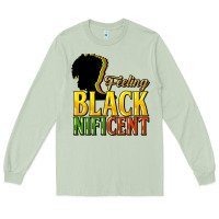 Matcha feeling blacknificent Long Sleeve Tee - NancyCooperArtShop