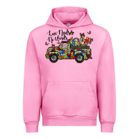 Fuchsia Pink love needs no words Urban Hoodie - RacoonDesign
