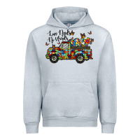 Heather Grey love needs no words Urban Hoodie - RacoonDesign