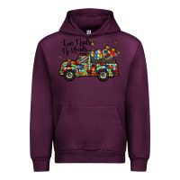 Mauve Wine love needs no words Urban Hoodie - RacoonDesign