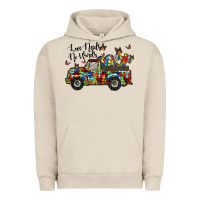 Pigment French Oak love needs no words Urban Hoodie - RacoonDesign