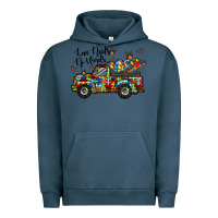 Pigment Midnight Navy love needs no words Urban Hoodie - RacoonDesign