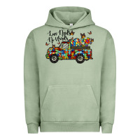 Pigment Oil Green love needs no words Urban Hoodie - RacoonDesign