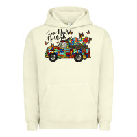 Pigment Pistachio love needs no words Urban Hoodie - RacoonDesign