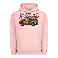 Pigment Salmon love needs no words Urban Hoodie - RacoonDesign