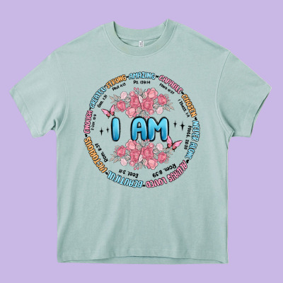 I Am Inspiration Heavy Core Tee Designed By Maliassmallbusiness