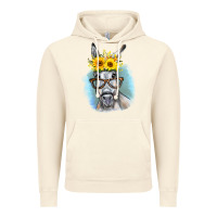 Vintage Artic Sunflower Glasses Donkey Vintage Hoodie - RanaPortraitStore
