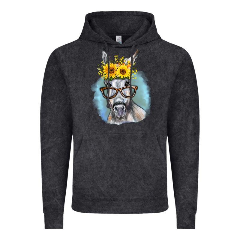 Sunflower Glasses Donkey Vintage Hoodie by RanaPortraitStore | Teevron