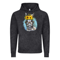 Vintage Black Sunflower Glasses Donkey Vintage Hoodie - RanaPortraitStore