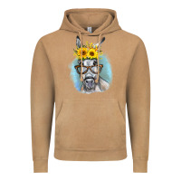 Vintage Camel Sunflower Glasses Donkey Vintage Hoodie - RanaPortraitStore
