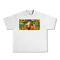 Lunar Rock Goat with sunflowers and leopard Urban Heavy Tee - RanaPortraitStore