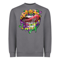 Storm mardi gras lips Heavyweight Sweatshirt - CowGirlArtShop