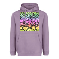 Lavender neon rainbow safari seamless pattern Heavyweight Hoodie - BundleAndBundleShop