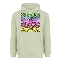 Matcha neon rainbow safari seamless pattern Heavyweight Hoodie - BundleAndBundleShop
