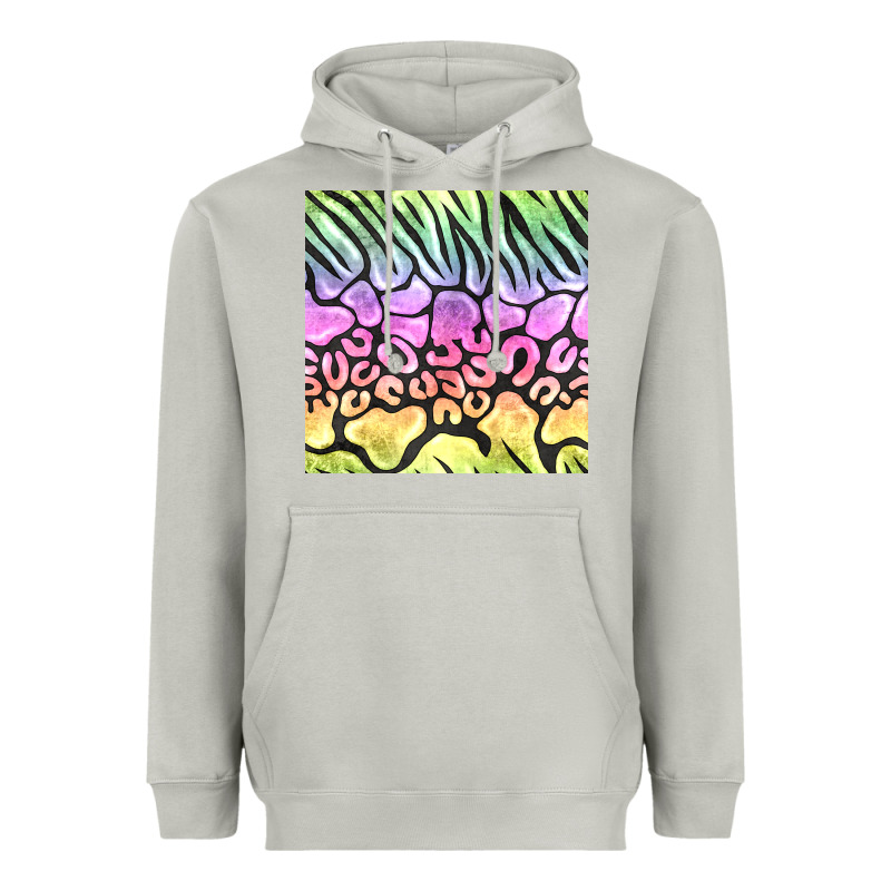 Neon Rainbow Safari Seamless Pattern Heavyweight Hoodie by BundleAndBundleShop | Teevron