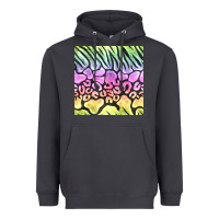 Smoke neon rainbow safari seamless pattern Heavyweight Hoodie - BundleAndBundleShop