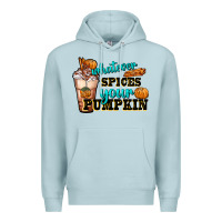 Blue Mist whatever spice your pumpkin coffee cup Premium Hoodie - FaDigitalArtStudio