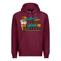 Burgundy whatever spice your pumpkin coffee cup Premium Hoodie - FaDigitalArtStudio