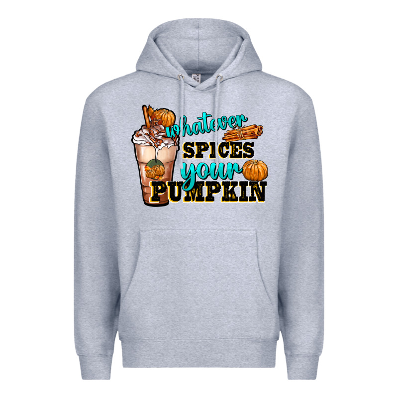 Whatever Spice Your Pumpkin Coffee Cup Premium Hoodie by FaDigitalArtStudio | Teevron