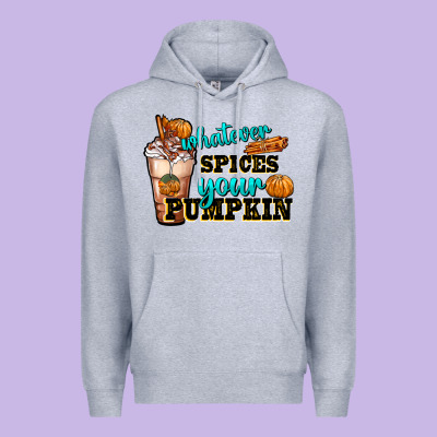 Whatever Spice Your Pumpkin Coffee Cup Premium Hoodie Designed By Fadigitalartstudio