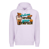 Lilac whatever spice your pumpkin coffee cup Premium Hoodie - FaDigitalArtStudio