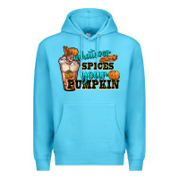 Ocean Blue whatever spice your pumpkin coffee cup Premium Hoodie - FaDigitalArtStudio