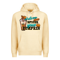 Pina Colada whatever spice your pumpkin coffee cup Premium Hoodie - FaDigitalArtStudio