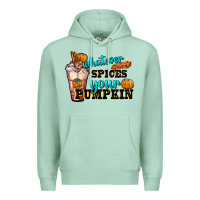 Seafoam whatever spice your pumpkin coffee cup Premium Hoodie - FaDigitalArtStudio