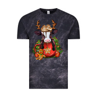 Cloud Black christmas baby cow hot cocoa Vintage Tee - Jasminsmagicworld