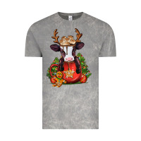 Cloud Rock christmas baby cow hot cocoa Vintage Tee - Jasminsmagicworld