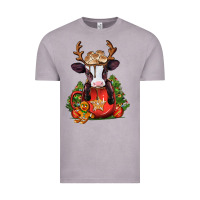 Vintage Zinc christmas baby cow hot cocoa Vintage Tee - Jasminsmagicworld