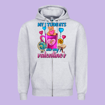 My Students Are My Valentines Day Coffee Mug Zipper Hoodie Designed By Fadigitalartstudio
