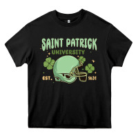 Black saint patrick university Heavy Core Tee - MaliasSmallBusiness