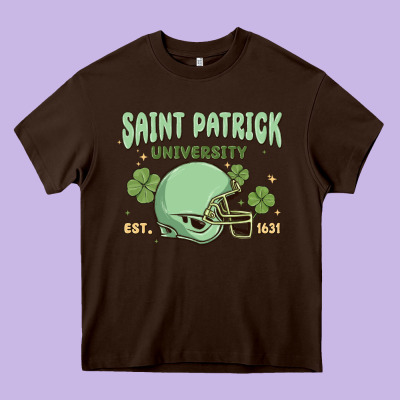Saint Patrick University Heavy Core Tee Designed By Maliassmallbusiness