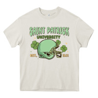 Cream saint patrick university Heavy Core Tee - MaliasSmallBusiness