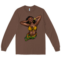 Chestnut black woman Long Sleeve Tee - NancyCooperArtShop