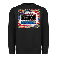 Black memorial day honor and remember Heavyweight Sweatshirt - CowGirlArtShop