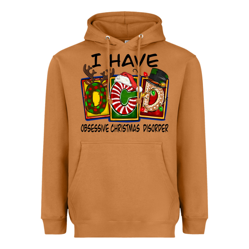 I Have Obsessive Christmas Disorder Heavyweight Hoodie by FaDigitalArtStudio | Teevron