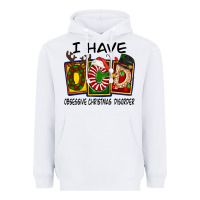 White I Have Obsessive Christmas Disorder Heavyweight Hoodie - FaDigitalArtStudio