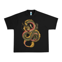 Black green and yellow dragon Urban Heavy Tee - RanaPortraitStore