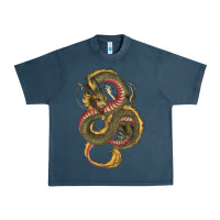 Green And Yellow Dragon Urban Heavy Tee | Teevron
