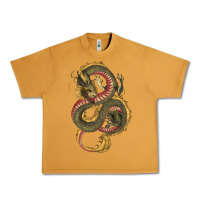 Peanut Butter green and yellow dragon Urban Heavy Tee - RanaPortraitStore