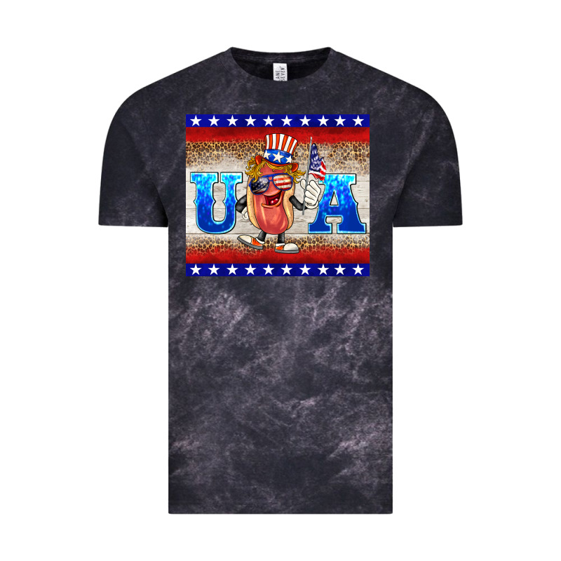 Usa Hot Dog Vintage Tee by BarkalooDesign | Teevron