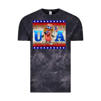 Cloud Black usa hot dog Vintage Tee - BarkalooDesign