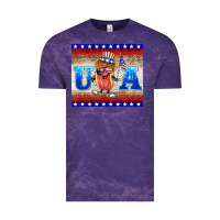 Cloud Purple usa hot dog Vintage Tee - BarkalooDesign
