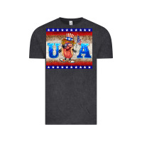 Vintage Black usa hot dog Vintage Tee - BarkalooDesign