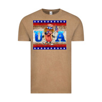 Vintage Coffee usa hot dog Vintage Tee - BarkalooDesign