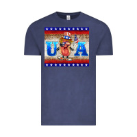 Vintage Denim usa hot dog Vintage Tee - BarkalooDesign