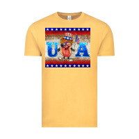 Vintage Mustard usa hot dog Vintage Tee - BarkalooDesign